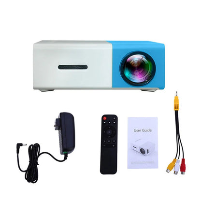 YG300 Pro Mini Projector - Portable LED Beamer with 1080P Full HD Support, HDMI and USB Connectivity